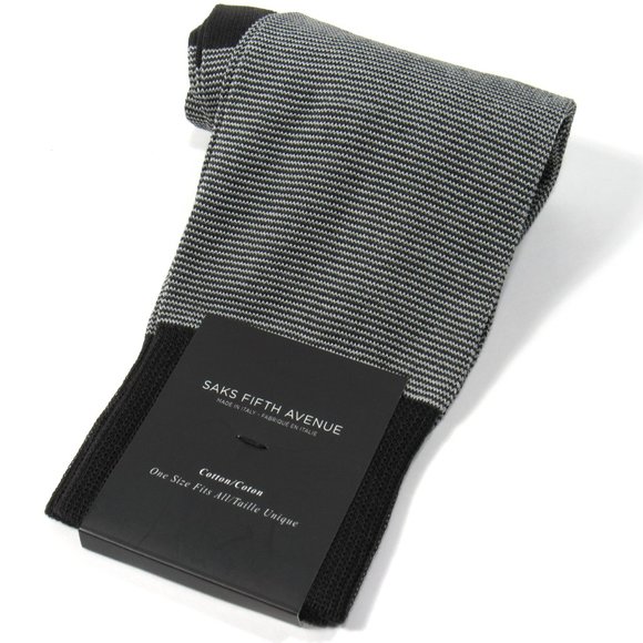 Saks Fifth Avenue Other - Saks Fifth Avenue Mens Chevron Pattern Socks Gray